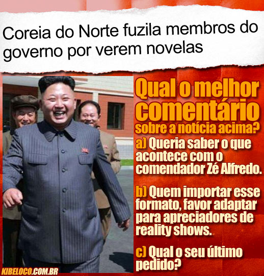 Coreia do Norte fuzila membros do governo por verem novelas