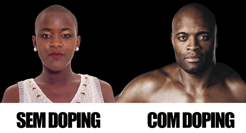 Anderson Silva com e sem doping