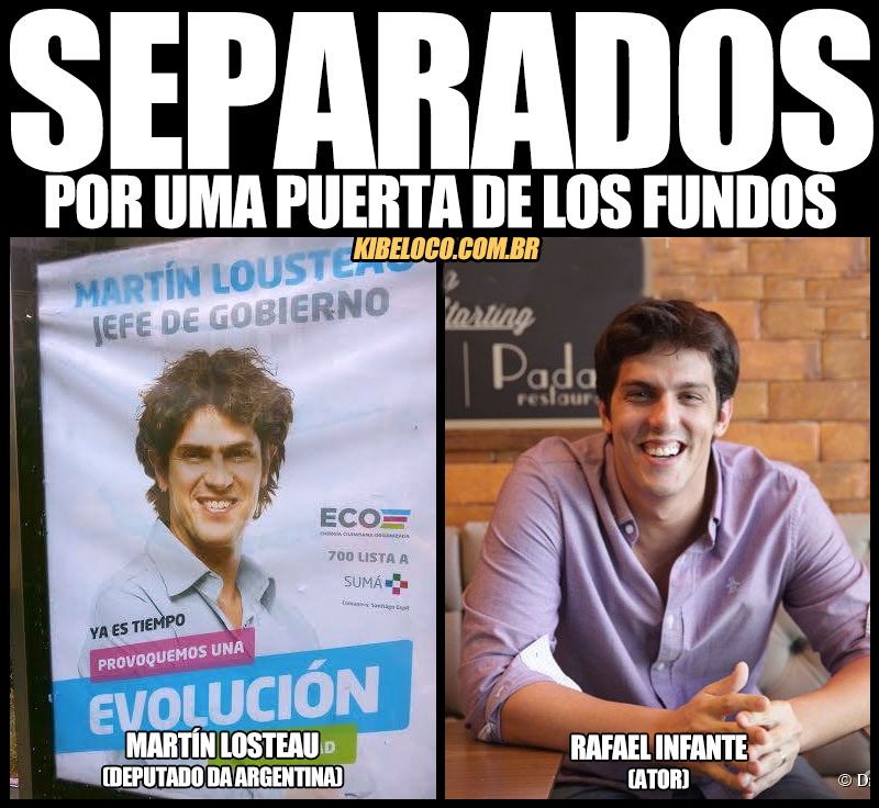 Separados no nascimento: Martin Lusteau e Rafael Infante