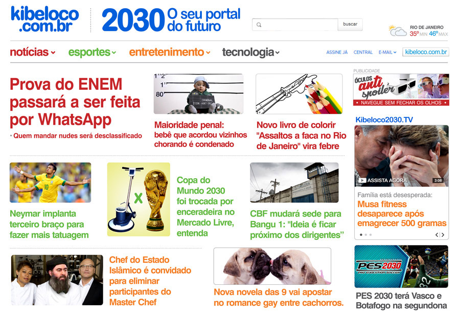 Notícias do futuro!