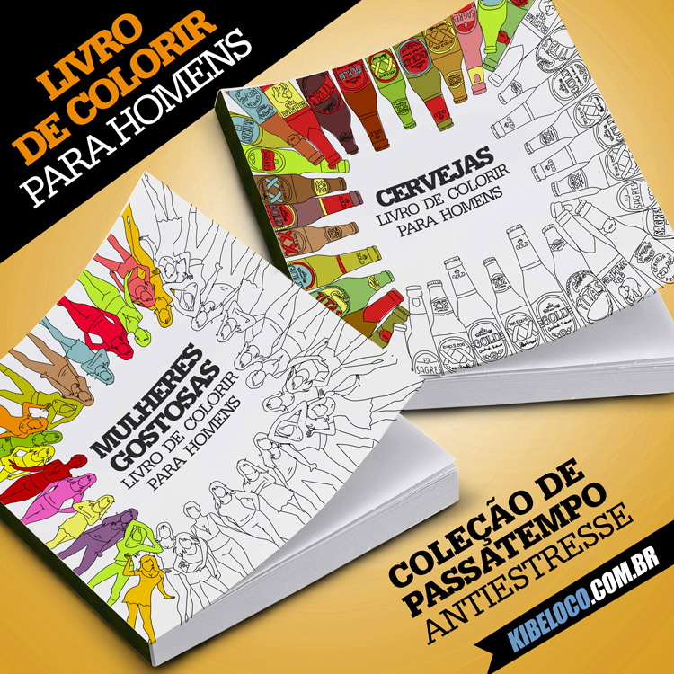 Livro de colorir para homens