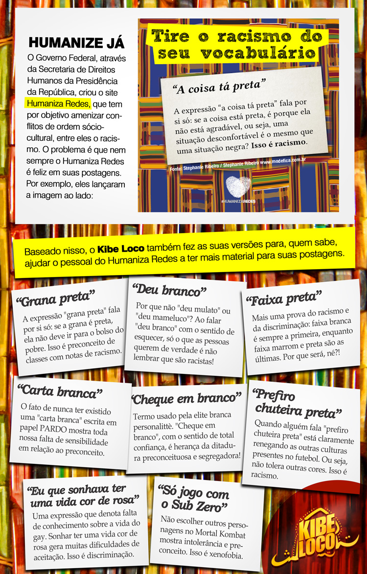 PRECONCEITO DO HUMANIZA REDES