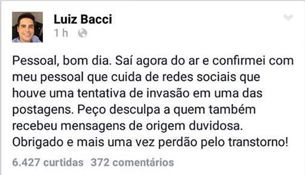 Tentativa de invasão... sei...