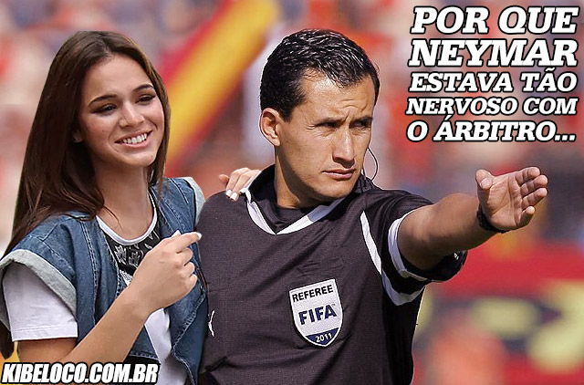 porquE neymar estava tão nervoso com o árbitro...