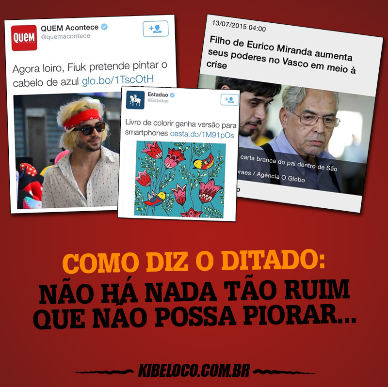 RUIM E PARECE QUE PIOROU