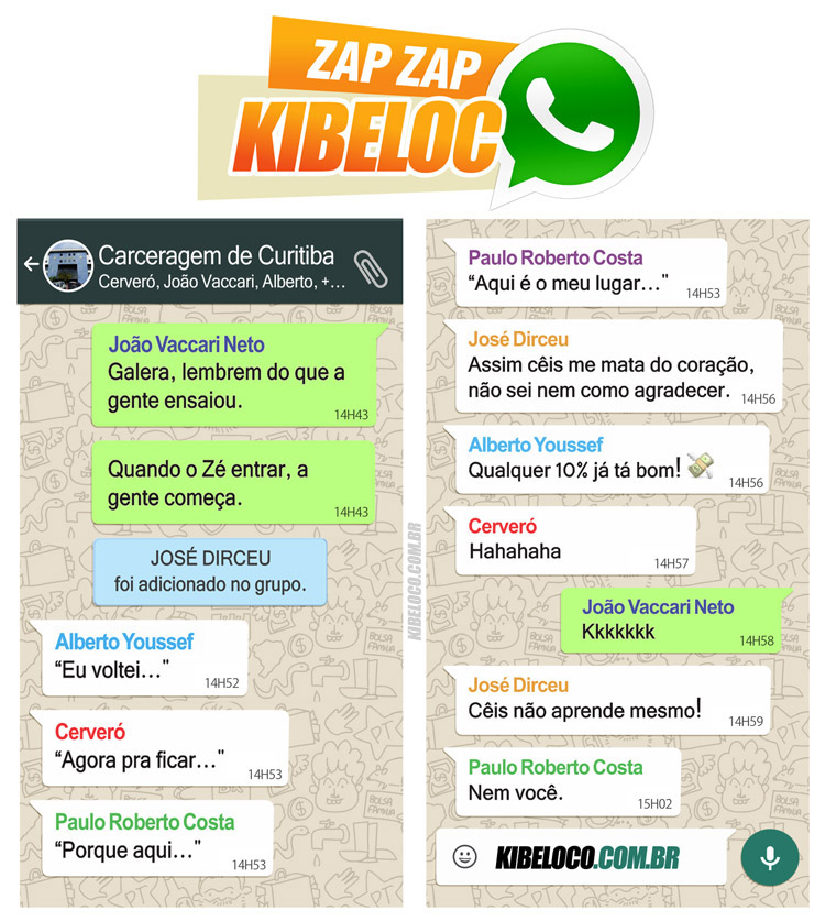 zap zap na Carceragem de Curitiba