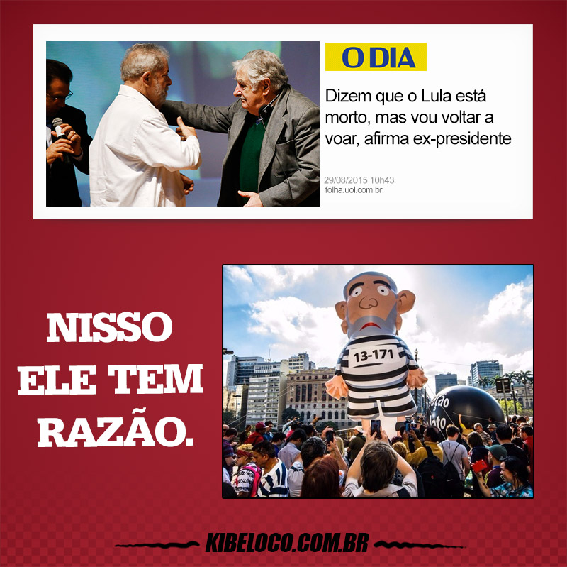 Dizem que o Lula está morto, mas vou voltar a voar, afirma ex-presidente