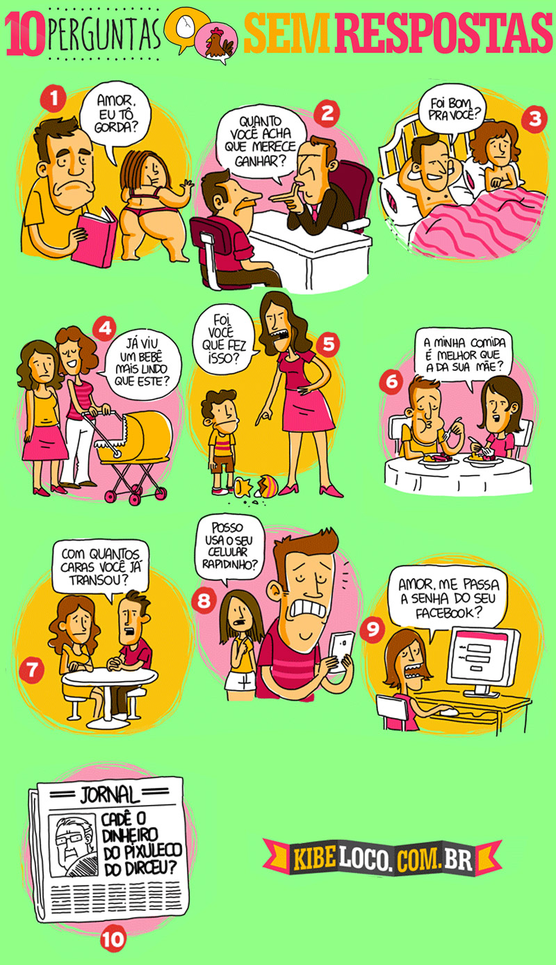 Top 10 perguntas sem respostas