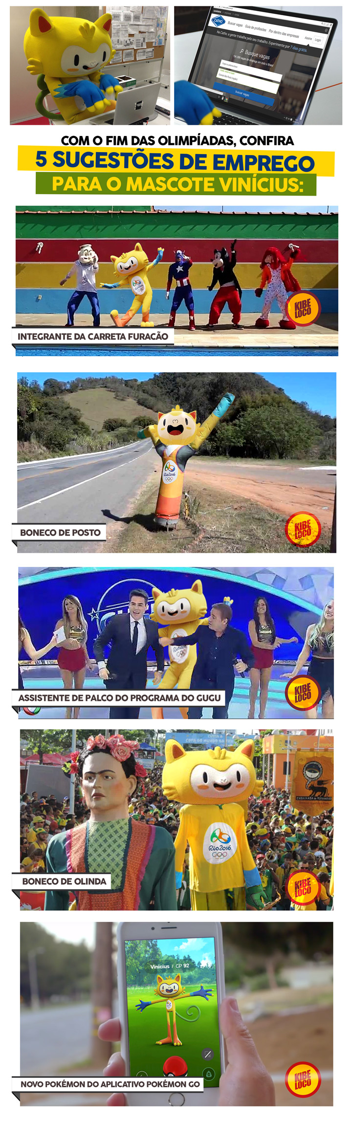 EMPREGOS-MASCOTE-RIO-2016